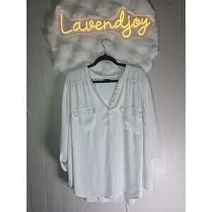 Torrid Office Blouse Womens 3x Harper Shirt Career Holiday Work Winter Fall Chic